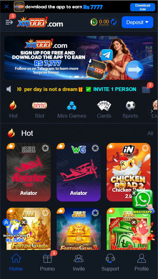 XQ777 Game mobile platform homepage